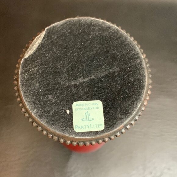 PartyLite Moroccan Spice Taper Holder 9 Inches Tall Heavy Oriental Decoration - Picture 4 of 7